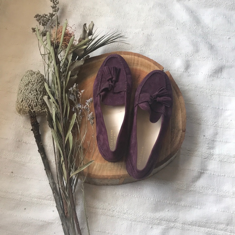 Maroon Size 10 Cole Haan Grand 0’s Women’s Loafers